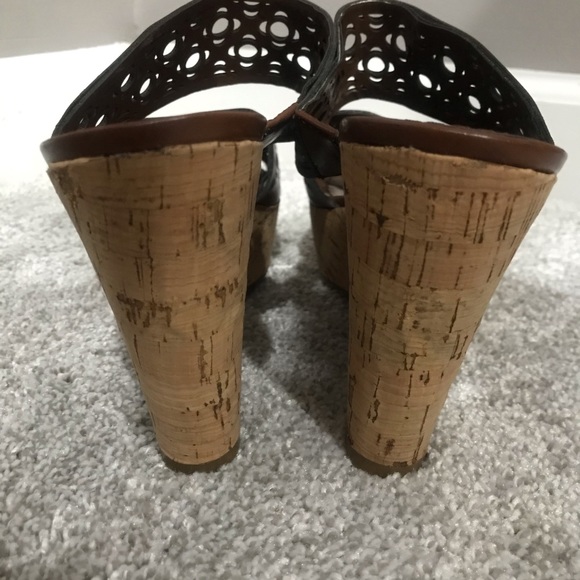 |Franco Sarto| Wedge Cork Heeled Sandals 7.5 - Picture 5 of 7